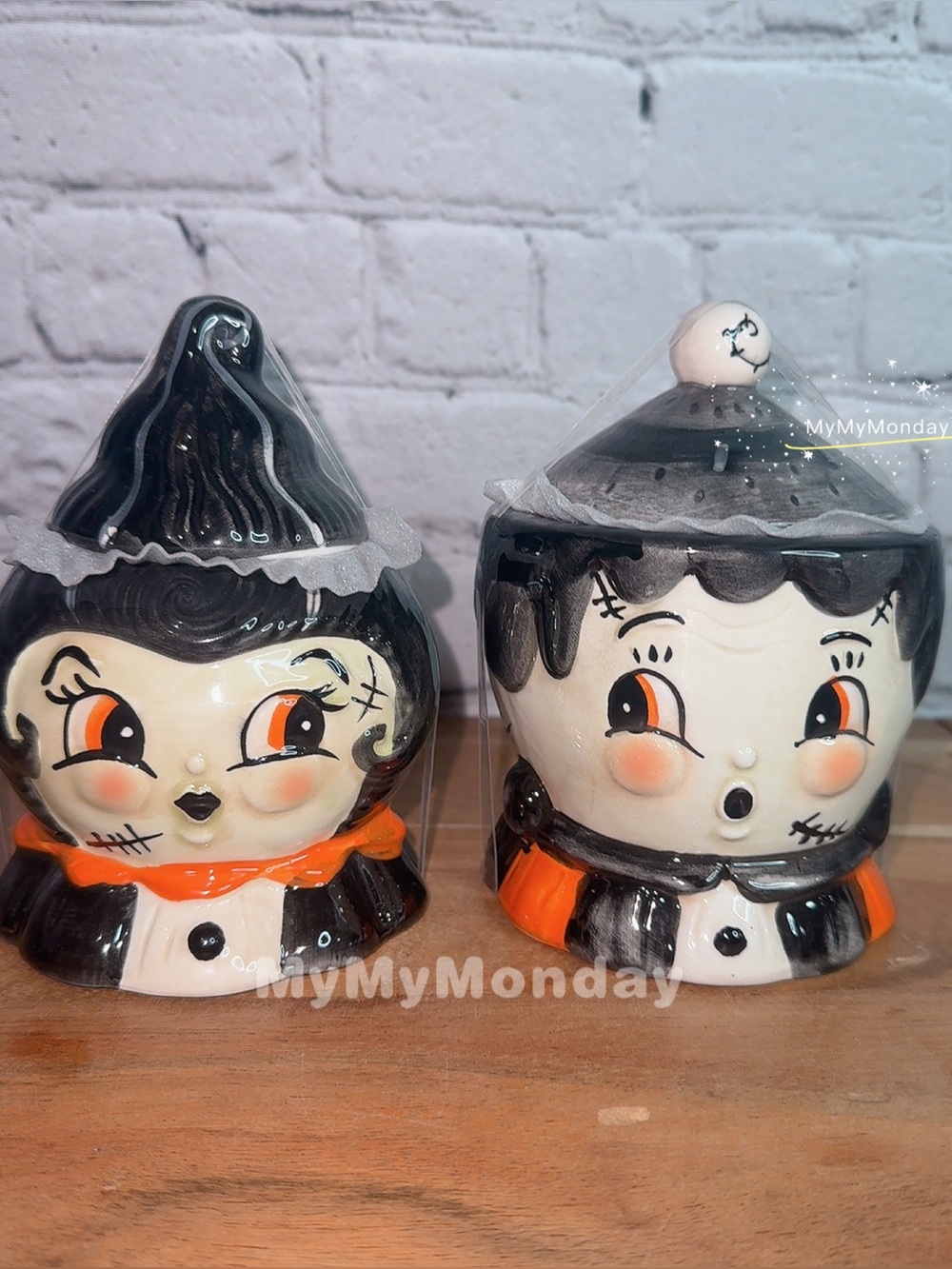 Johanna Parker Halloween Critter Frankie Bowl Canister Set